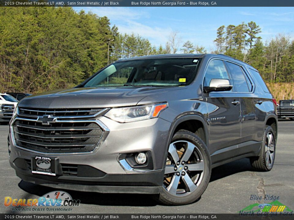 2019 Chevrolet Traverse LT AWD Satin Steel Metallic / Jet Black Photo #1