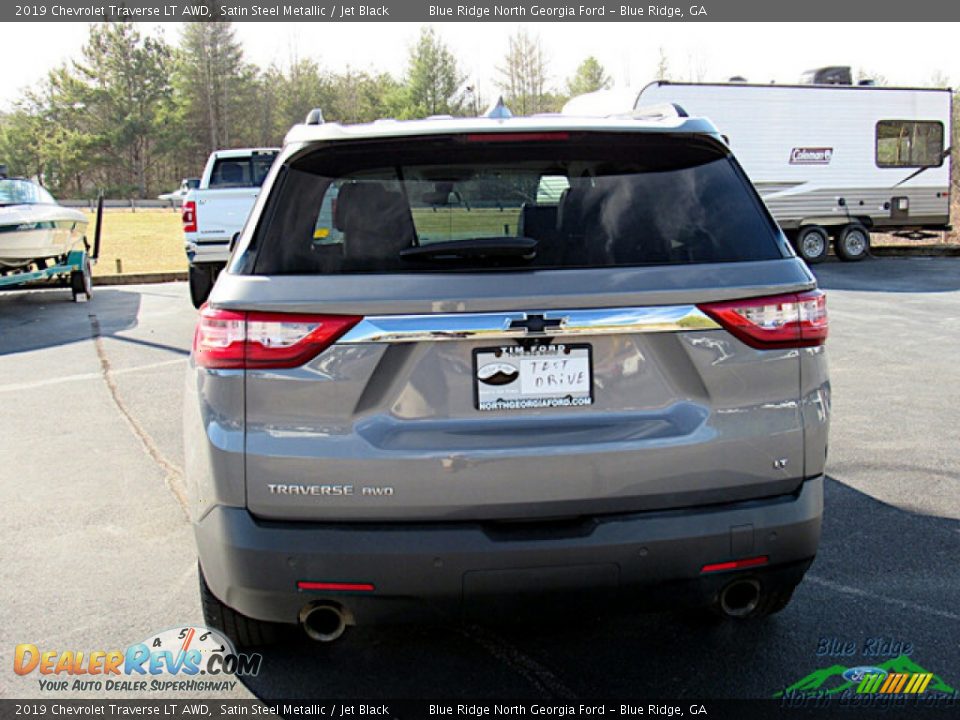 2019 Chevrolet Traverse LT AWD Satin Steel Metallic / Jet Black Photo #4