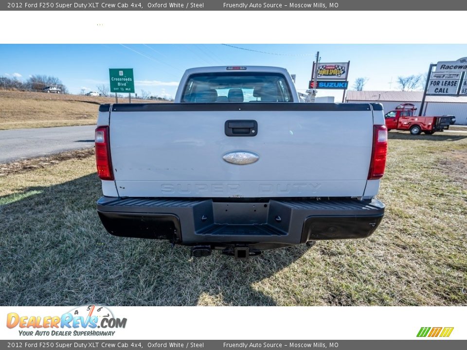 2012 Ford F250 Super Duty XLT Crew Cab 4x4 Oxford White / Steel Photo #5