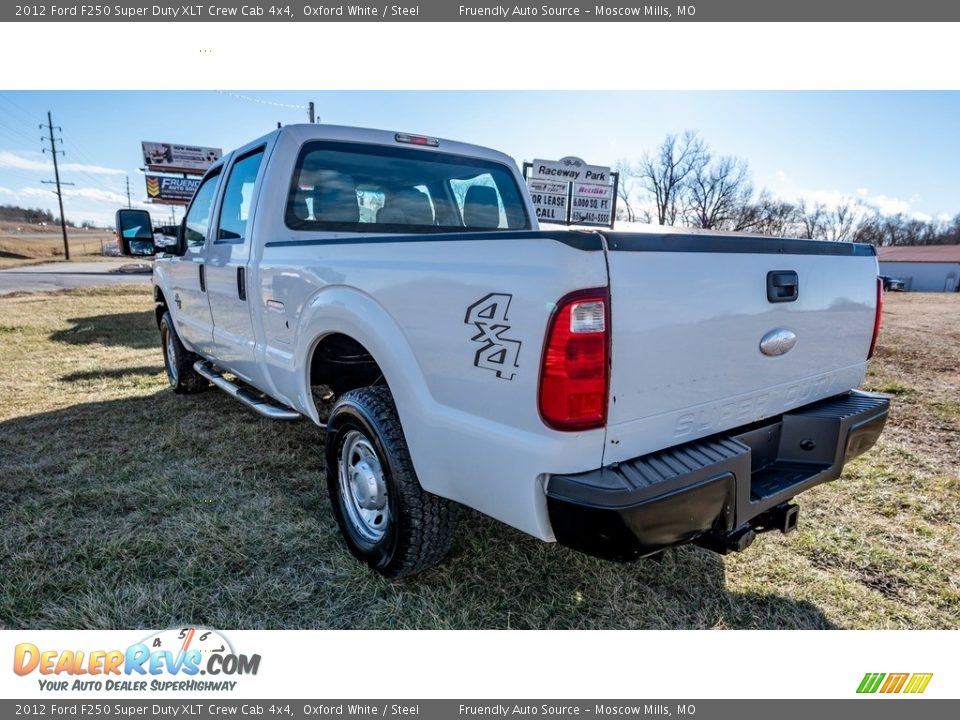 2012 Ford F250 Super Duty XLT Crew Cab 4x4 Oxford White / Steel Photo #6