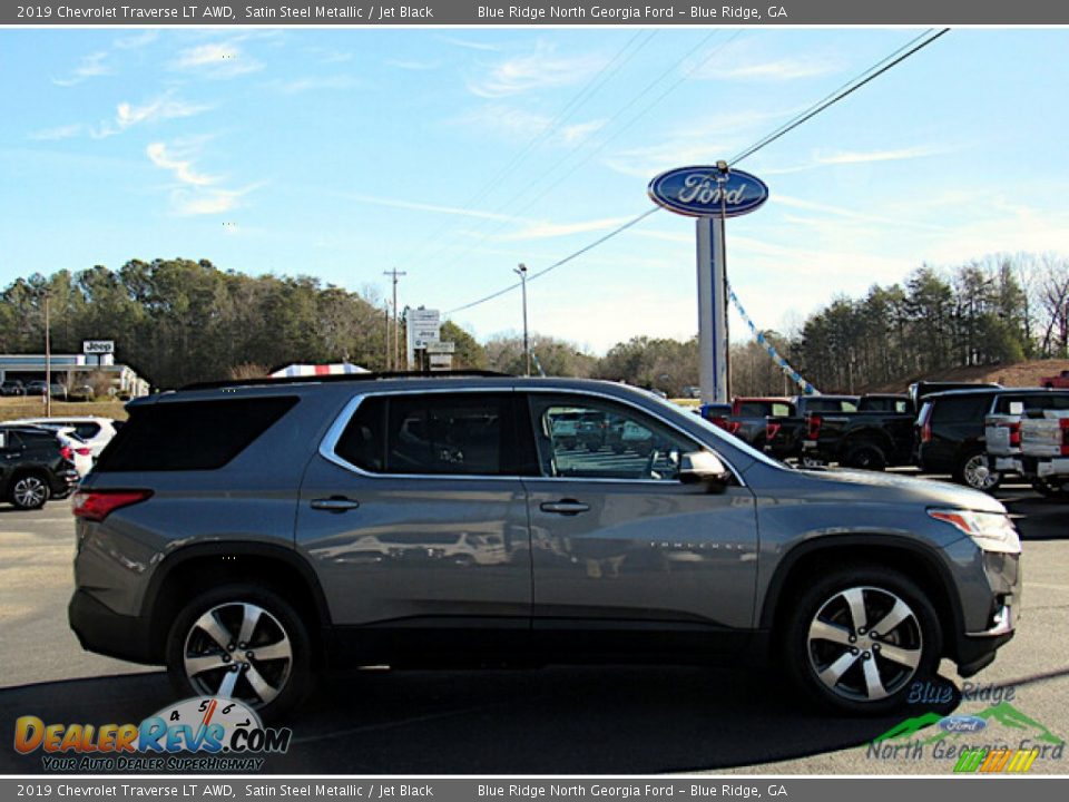 2019 Chevrolet Traverse LT AWD Satin Steel Metallic / Jet Black Photo #6