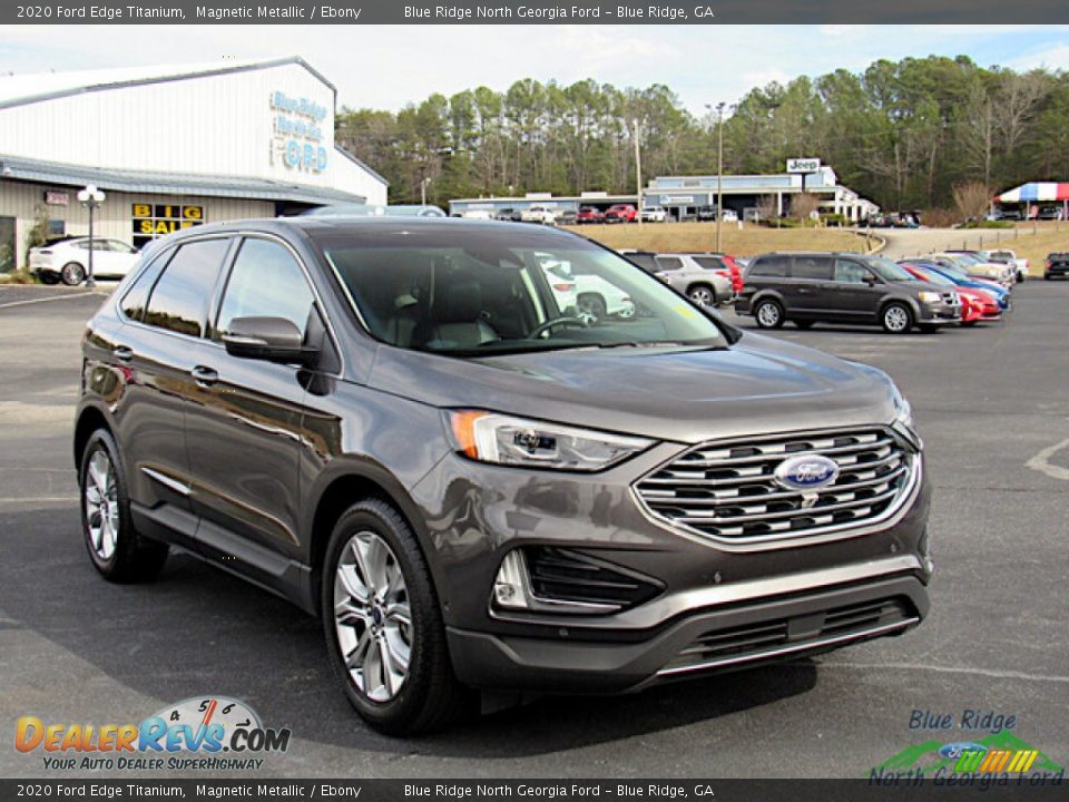 2020 Ford Edge Titanium Magnetic Metallic / Ebony Photo #7