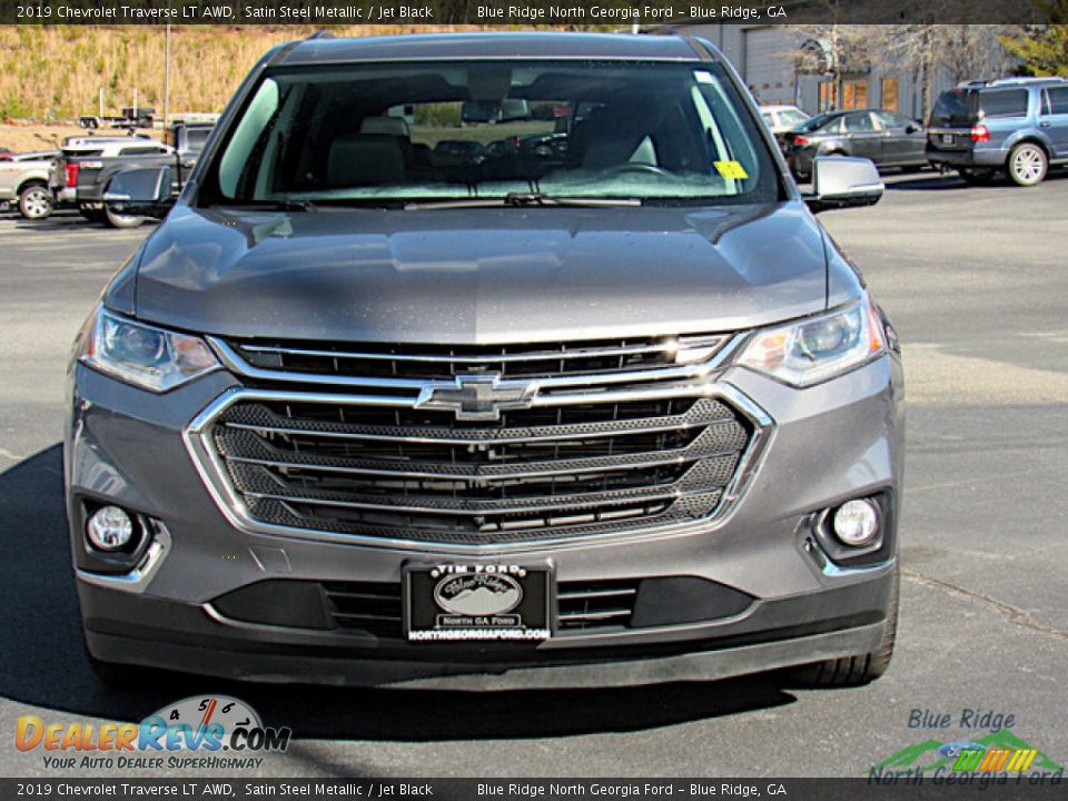 2019 Chevrolet Traverse LT AWD Satin Steel Metallic / Jet Black Photo #8