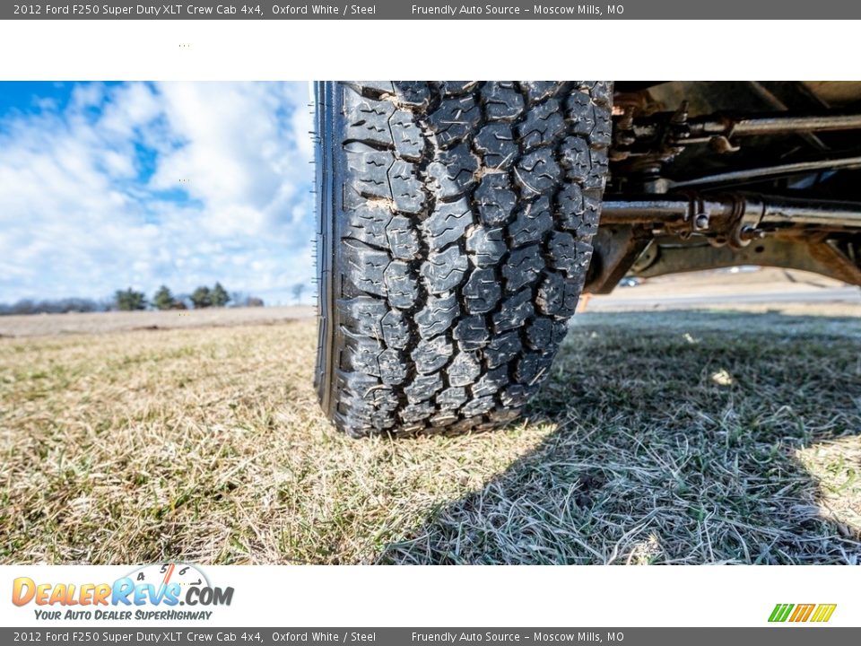 2012 Ford F250 Super Duty XLT Crew Cab 4x4 Oxford White / Steel Photo #11