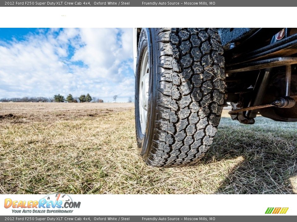 2012 Ford F250 Super Duty XLT Crew Cab 4x4 Oxford White / Steel Photo #12