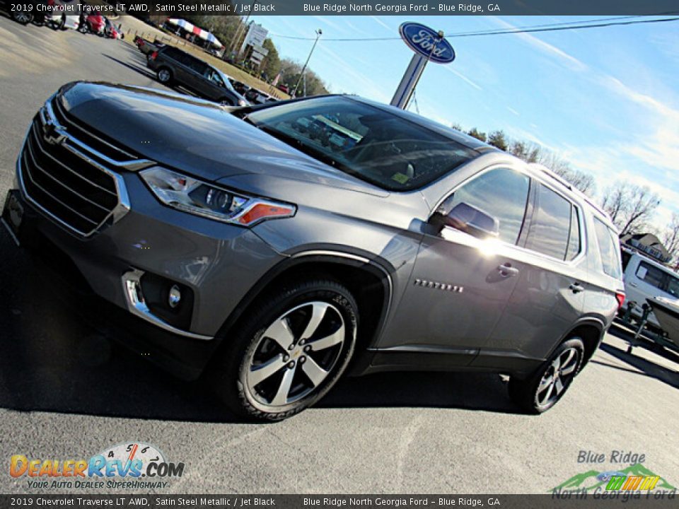 2019 Chevrolet Traverse LT AWD Satin Steel Metallic / Jet Black Photo #29