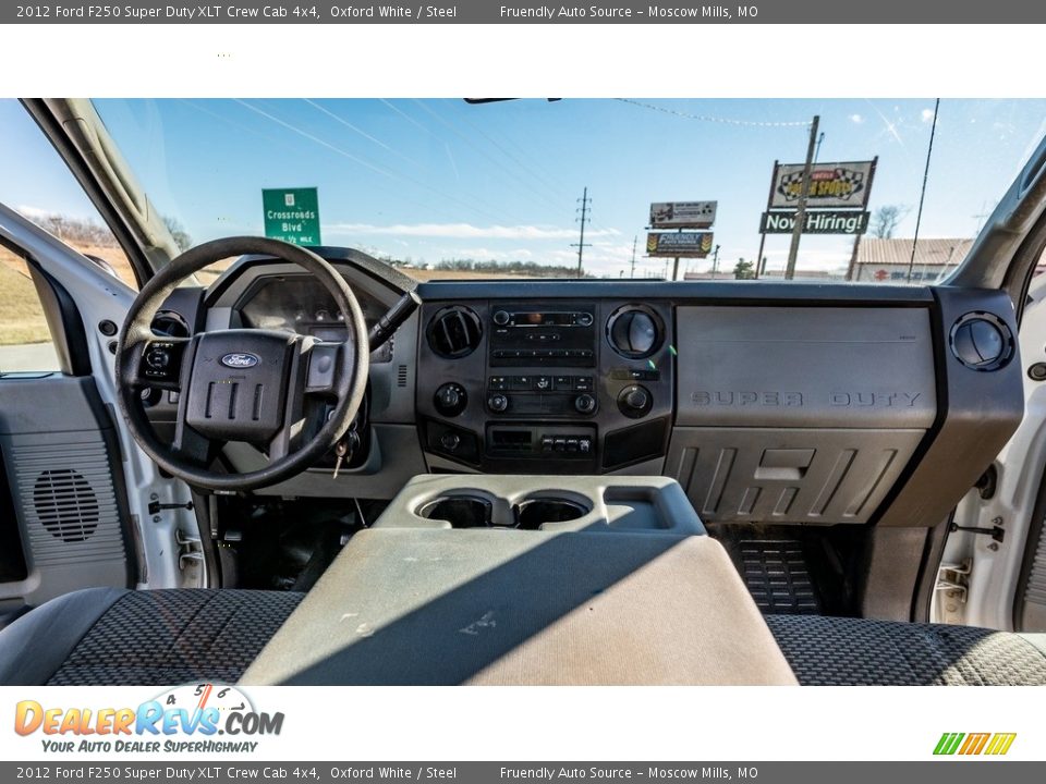 2012 Ford F250 Super Duty XLT Crew Cab 4x4 Oxford White / Steel Photo #26