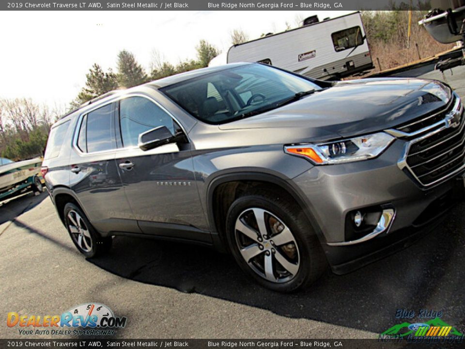 2019 Chevrolet Traverse LT AWD Satin Steel Metallic / Jet Black Photo #30