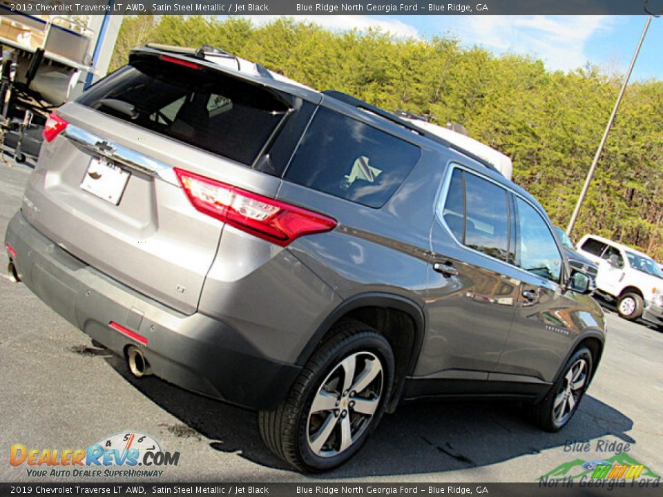 2019 Chevrolet Traverse LT AWD Satin Steel Metallic / Jet Black Photo #31