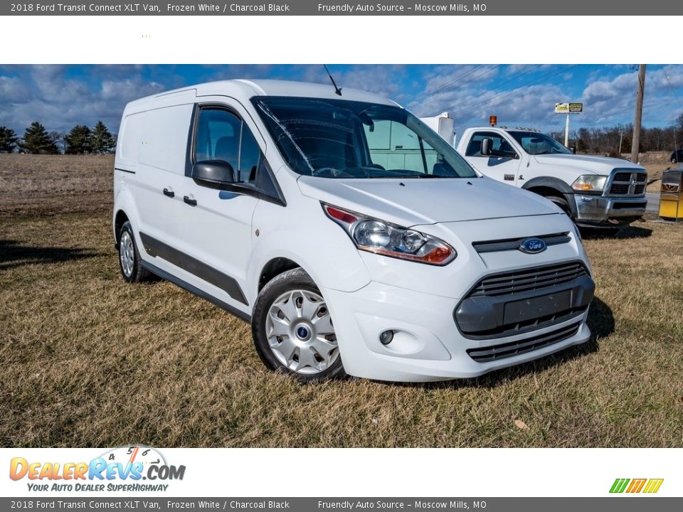 2018 Ford Transit Connect XLT Van Frozen White / Charcoal Black Photo #1