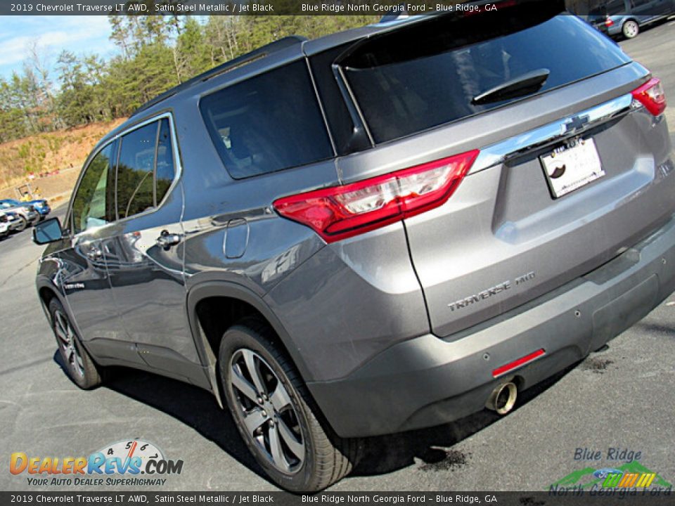 2019 Chevrolet Traverse LT AWD Satin Steel Metallic / Jet Black Photo #32