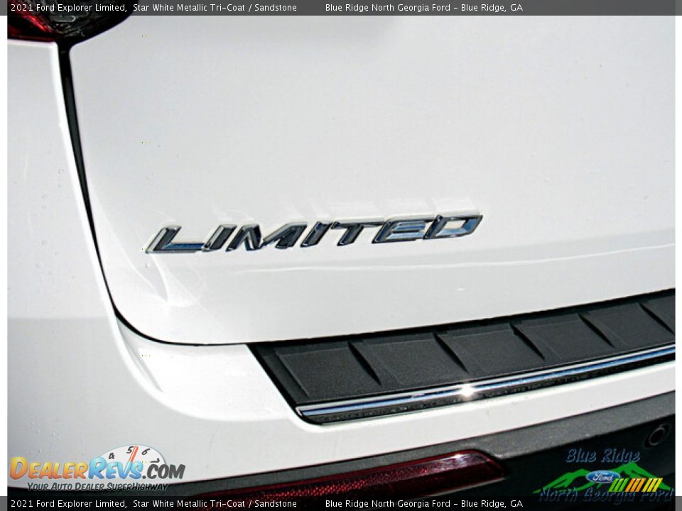2021 Ford Explorer Limited Star White Metallic Tri-Coat / Sandstone Photo #33