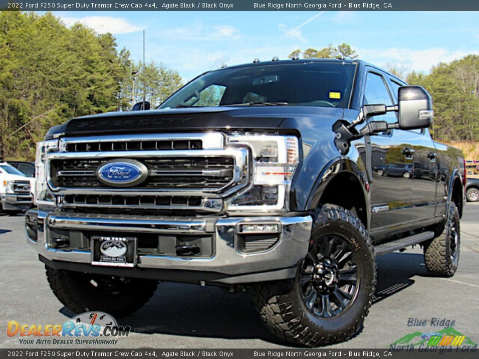 2022 Ford F250 Super Duty Tremor Crew Cab 4x4 Agate Black / Black Onyx Photo #1