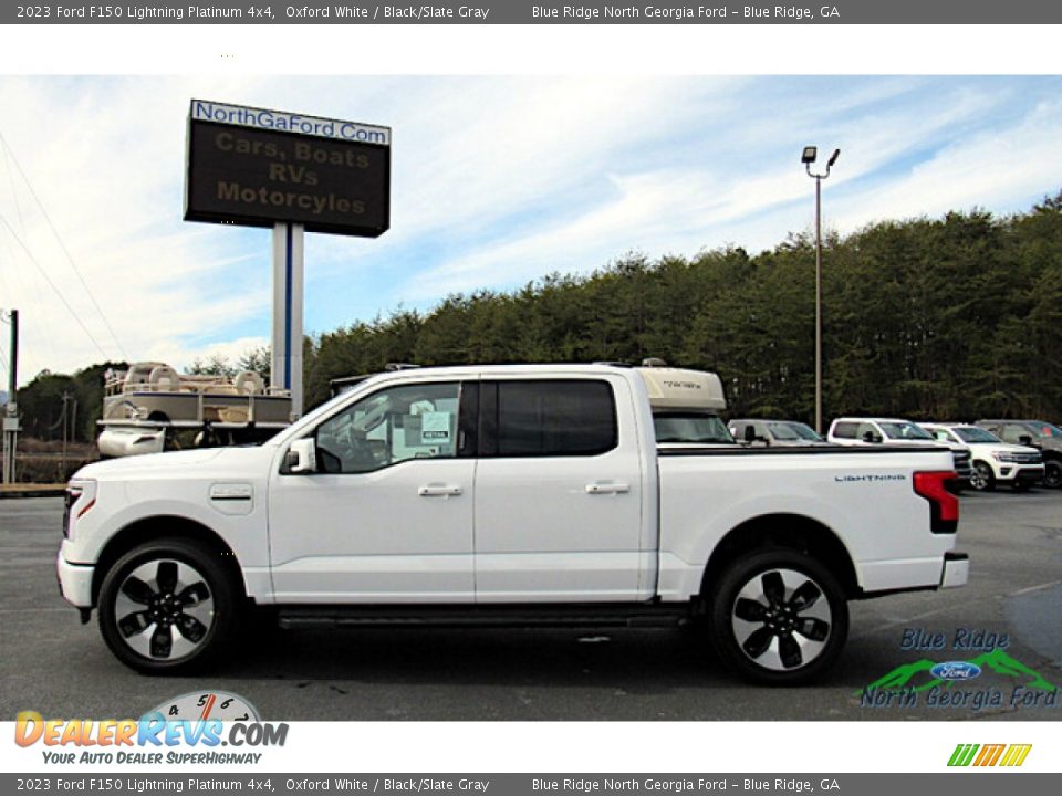 Oxford White 2023 Ford F150 Lightning Platinum 4x4 Photo #2