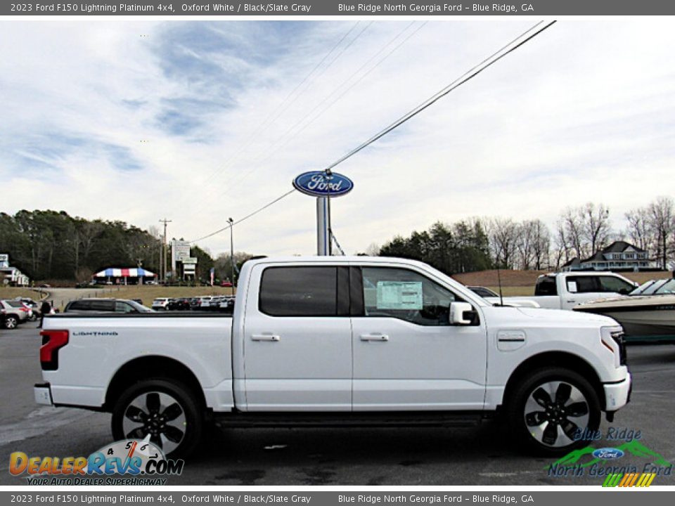 Oxford White 2023 Ford F150 Lightning Platinum 4x4 Photo #6