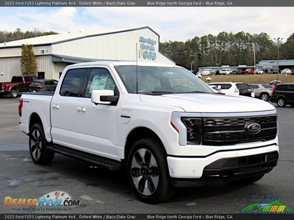 Oxford White 2023 Ford F150 Lightning Platinum 4x4 Photo #7