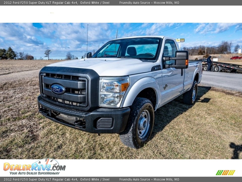 2012 Ford F250 Super Duty XLT Regular Cab 4x4 Oxford White / Steel Photo #8