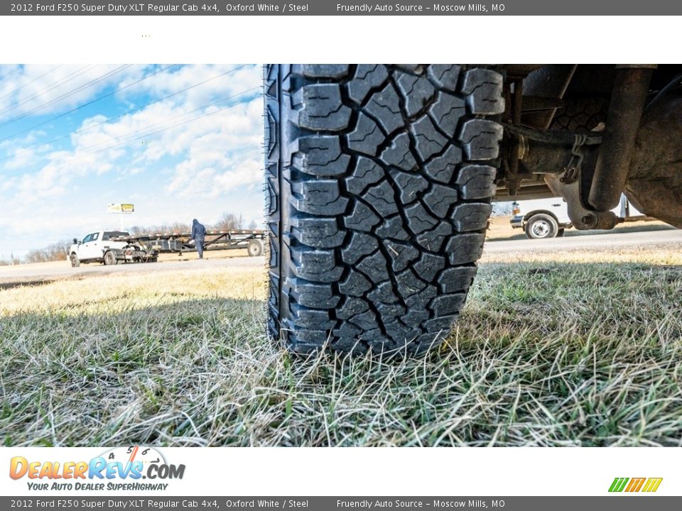 2012 Ford F250 Super Duty XLT Regular Cab 4x4 Oxford White / Steel Photo #12