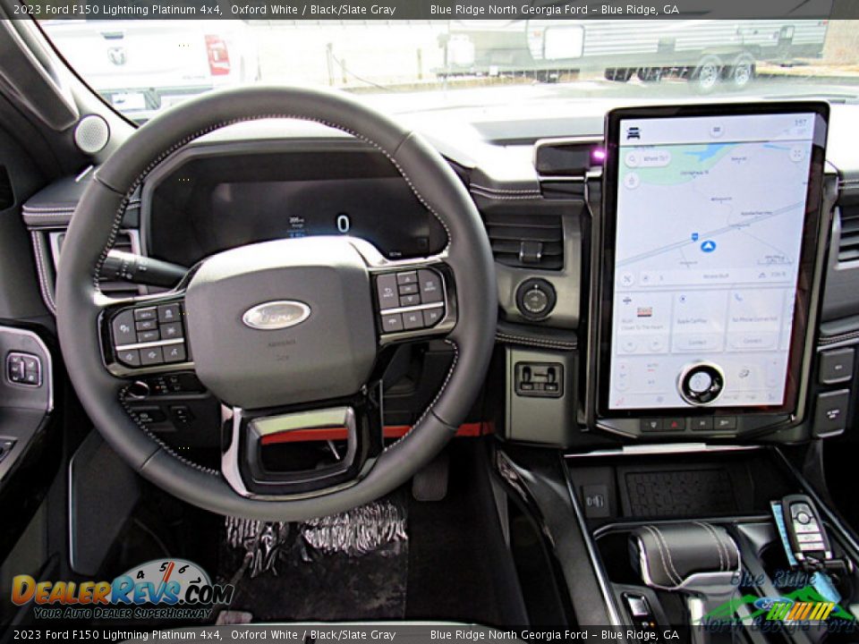 2023 Ford F150 Lightning Platinum 4x4 Steering Wheel Photo #15