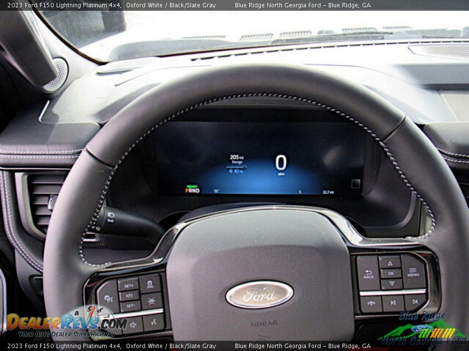 2023 Ford F150 Lightning Platinum 4x4 Steering Wheel Photo #18