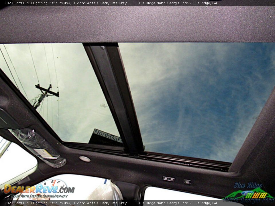 Sunroof of 2023 Ford F150 Lightning Platinum 4x4 Photo #21