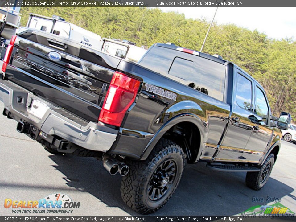2022 Ford F250 Super Duty Tremor Crew Cab 4x4 Agate Black / Black Onyx Photo #30