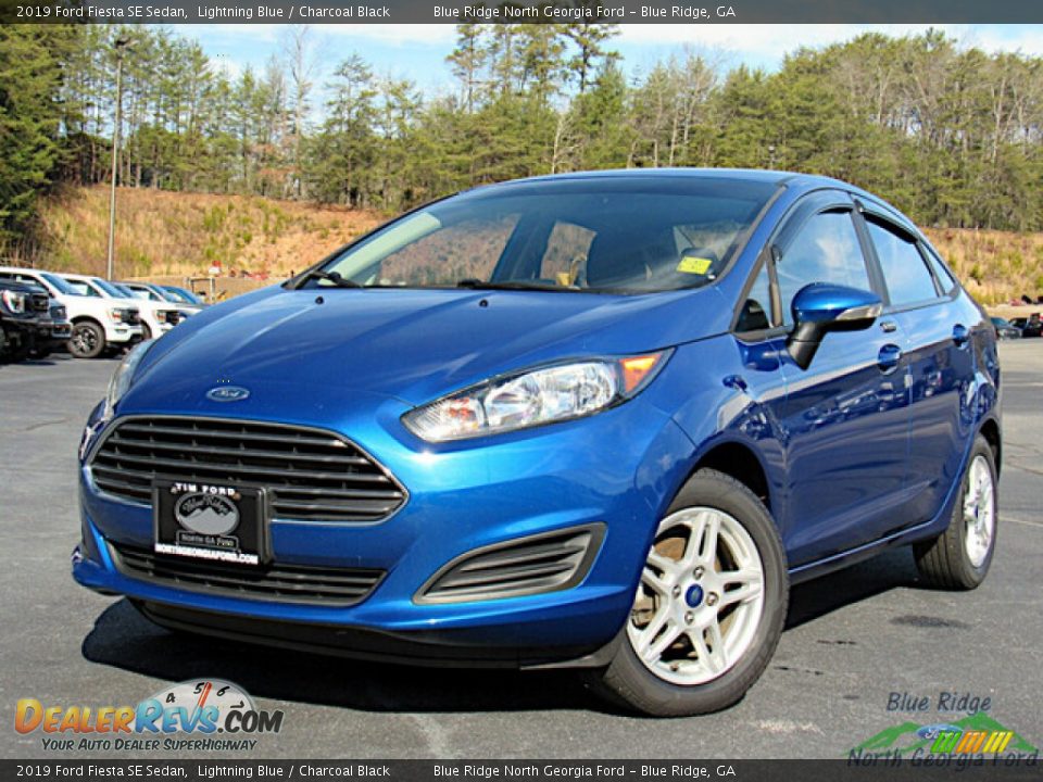 2019 Ford Fiesta SE Sedan Lightning Blue / Charcoal Black Photo #1