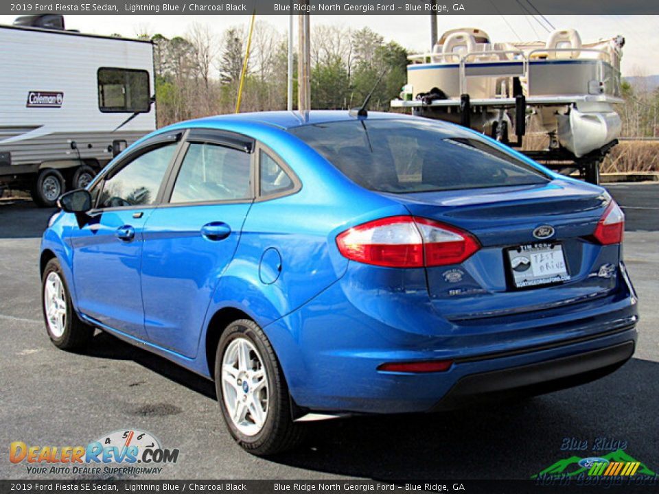 2019 Ford Fiesta SE Sedan Lightning Blue / Charcoal Black Photo #3