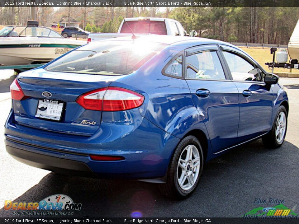 2019 Ford Fiesta SE Sedan Lightning Blue / Charcoal Black Photo #5