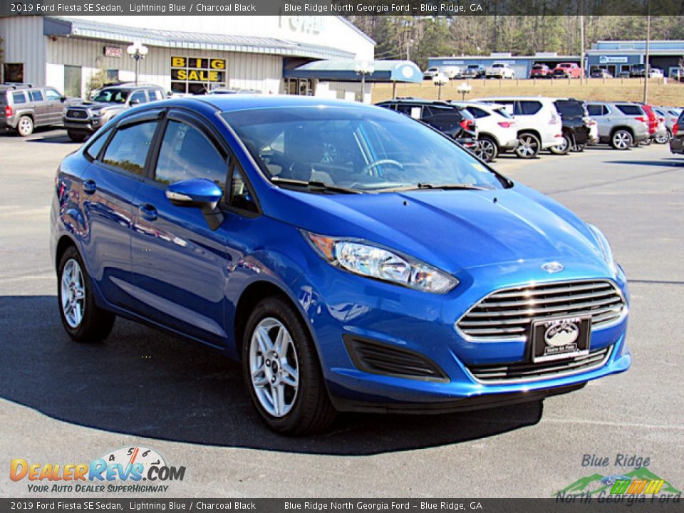 2019 Ford Fiesta SE Sedan Lightning Blue / Charcoal Black Photo #7