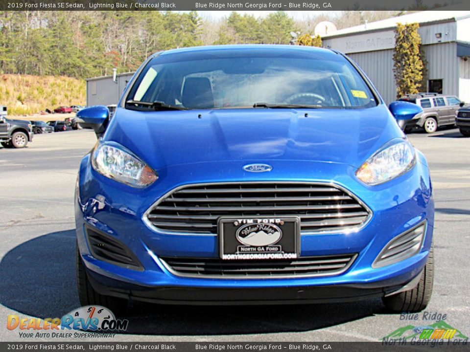 2019 Ford Fiesta SE Sedan Lightning Blue / Charcoal Black Photo #8