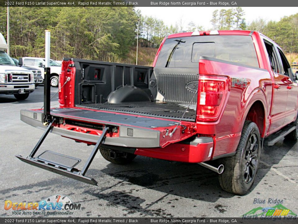 2022 Ford F150 Lariat SuperCrew 4x4 Rapid Red Metallic Tinted / Black Photo #14