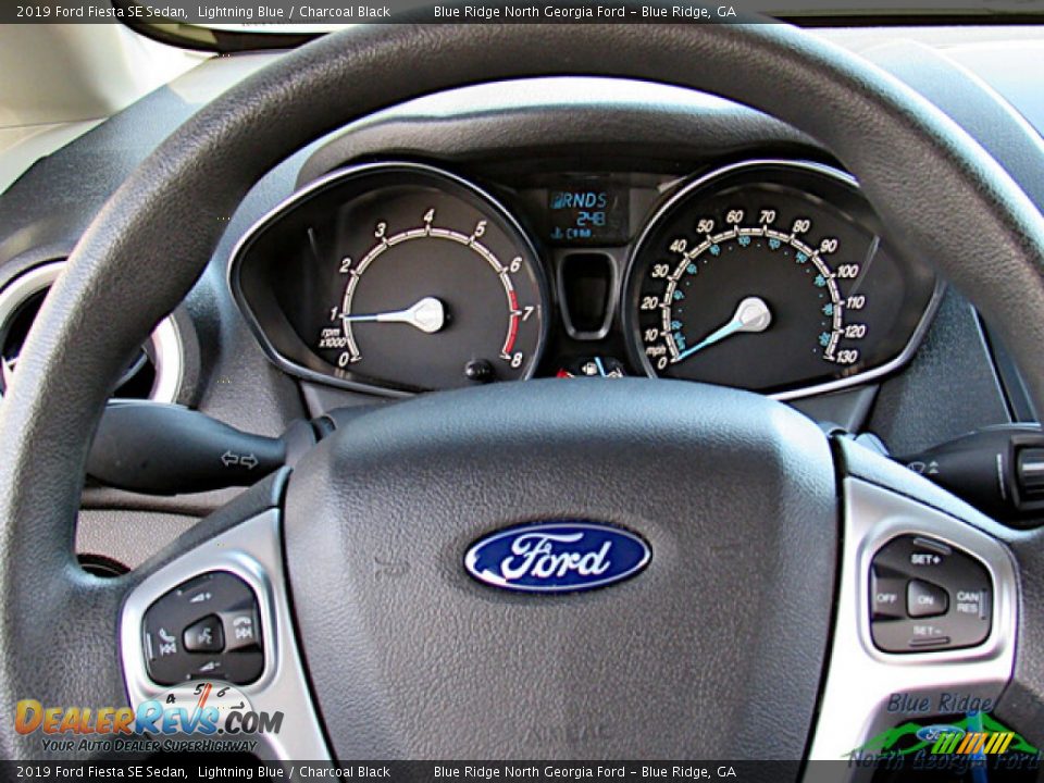 2019 Ford Fiesta SE Sedan Lightning Blue / Charcoal Black Photo #17