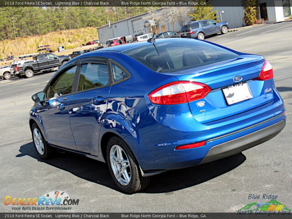 2019 Ford Fiesta SE Sedan Lightning Blue / Charcoal Black Photo #30