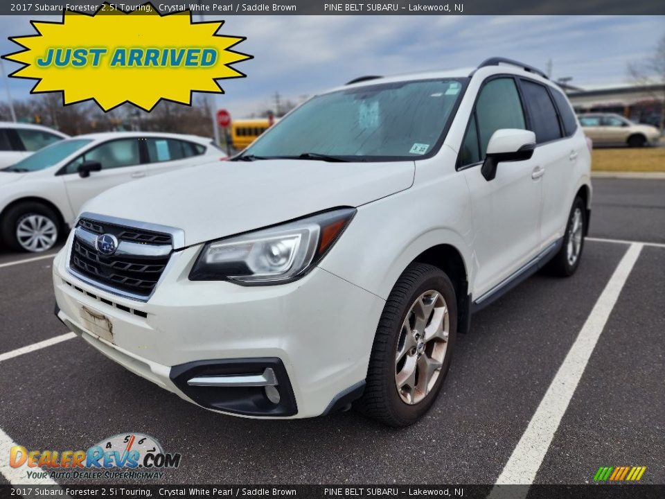 2017 Subaru Forester 2.5i Touring Crystal White Pearl / Saddle Brown Photo #1