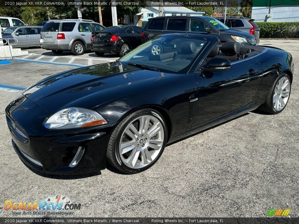 2010 Jaguar XK XKR Convertible Ultimate Black Metallic / Warm Charcoal Photo #2