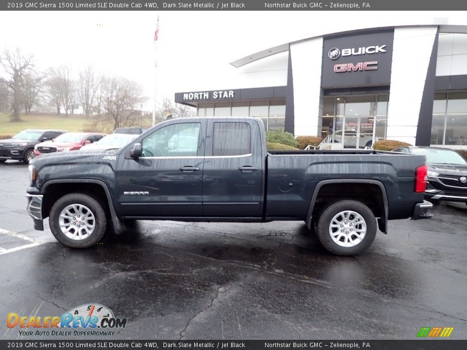 2019 GMC Sierra 1500 Limited SLE Double Cab 4WD Dark Slate Metallic / Jet Black Photo #2