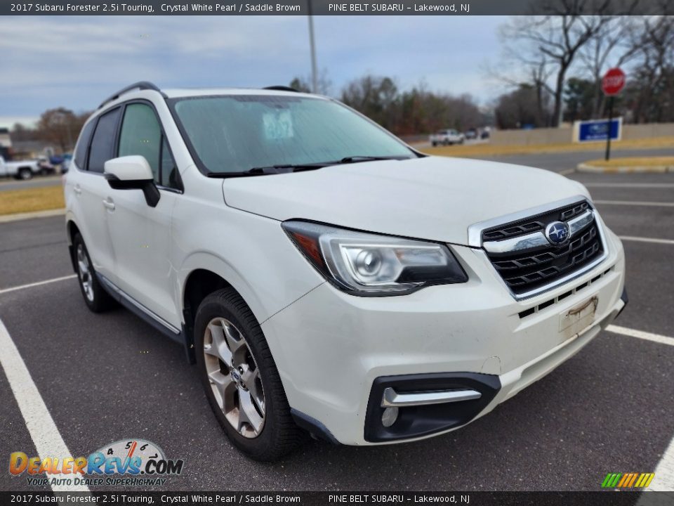 2017 Subaru Forester 2.5i Touring Crystal White Pearl / Saddle Brown Photo #3