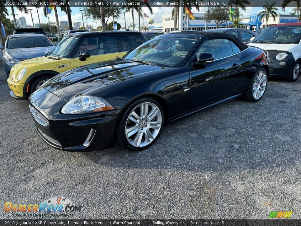 2010 Jaguar XK XKR Convertible Ultimate Black Metallic / Warm Charcoal Photo #5