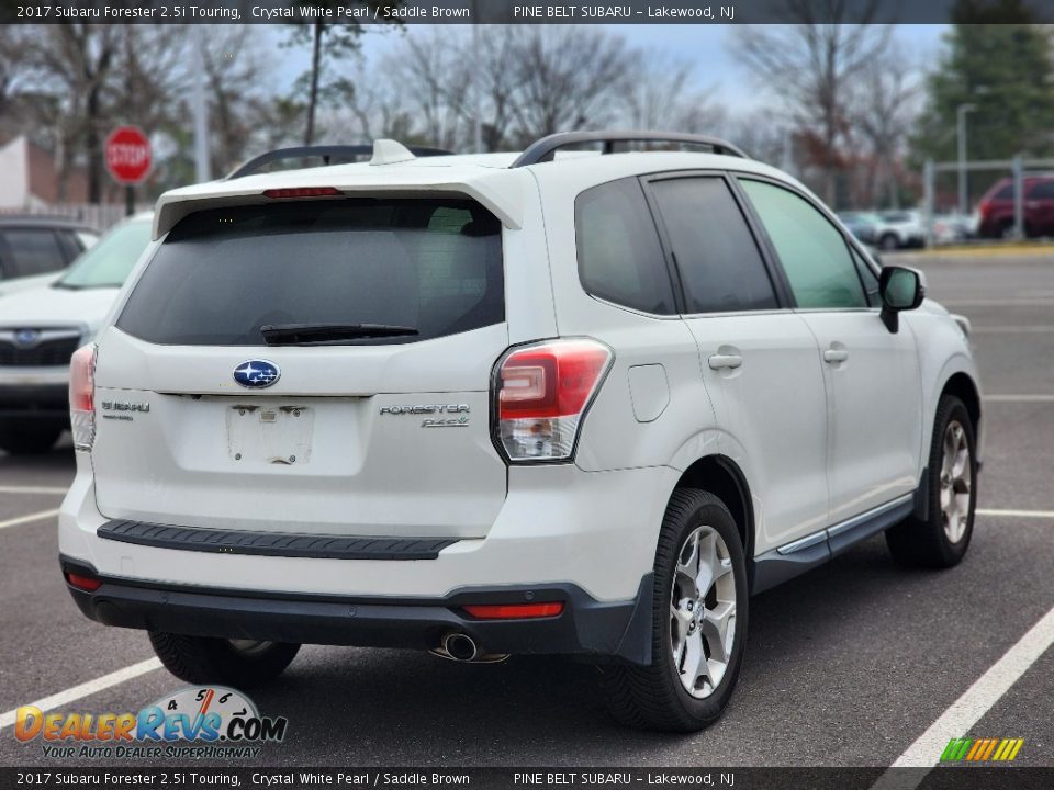 2017 Subaru Forester 2.5i Touring Crystal White Pearl / Saddle Brown Photo #7