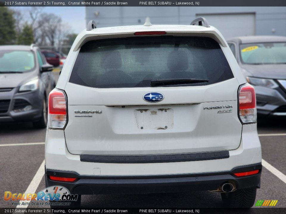 2017 Subaru Forester 2.5i Touring Crystal White Pearl / Saddle Brown Photo #8