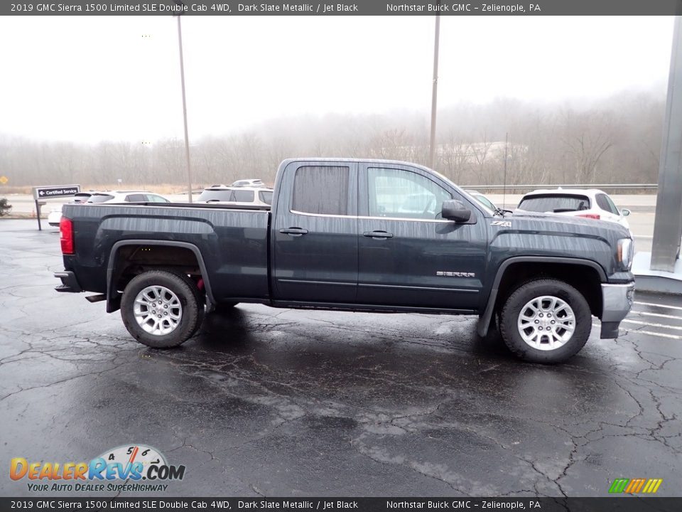 Dark Slate Metallic 2019 GMC Sierra 1500 Limited SLE Double Cab 4WD Photo #8