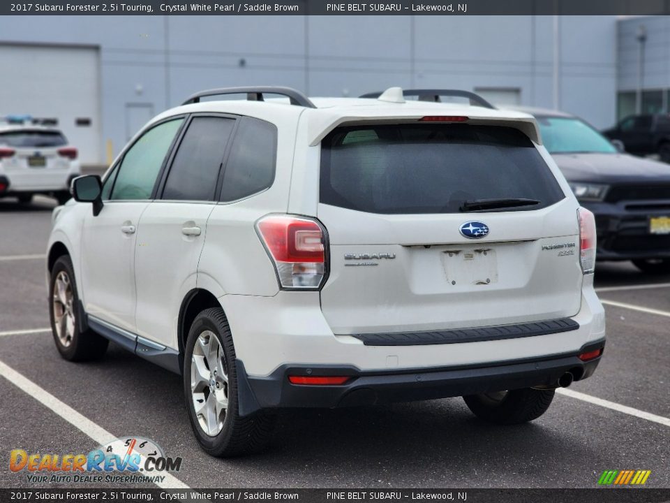 2017 Subaru Forester 2.5i Touring Crystal White Pearl / Saddle Brown Photo #9