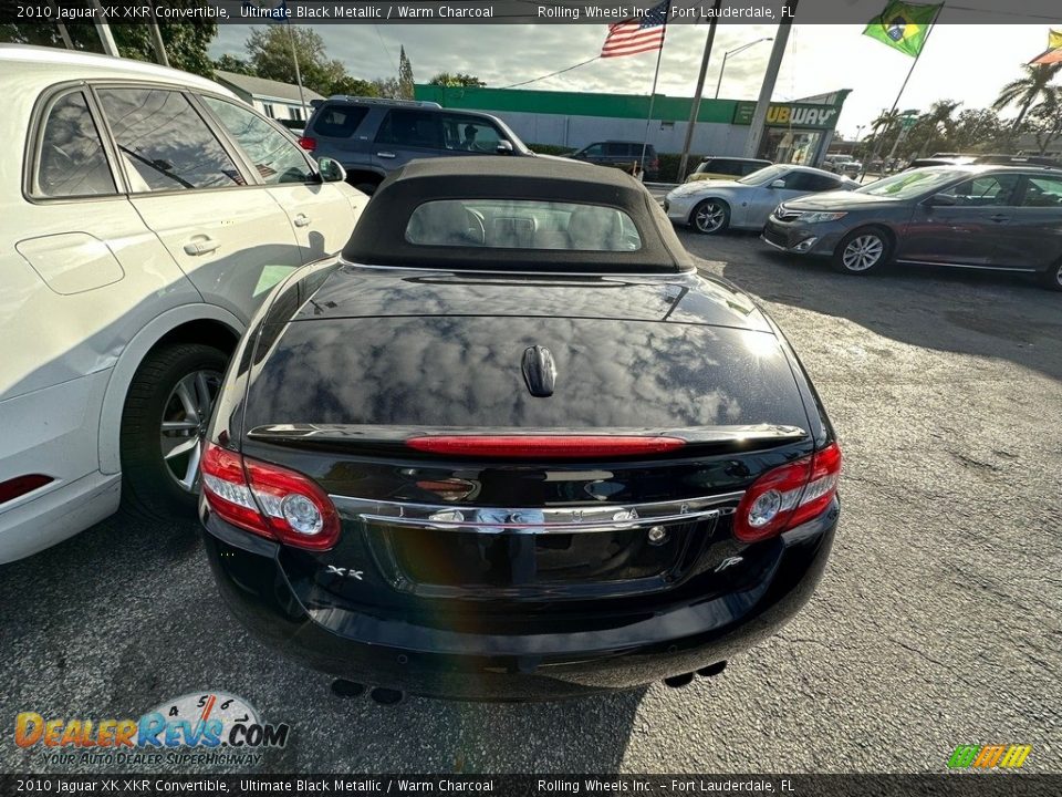 2010 Jaguar XK XKR Convertible Ultimate Black Metallic / Warm Charcoal Photo #8