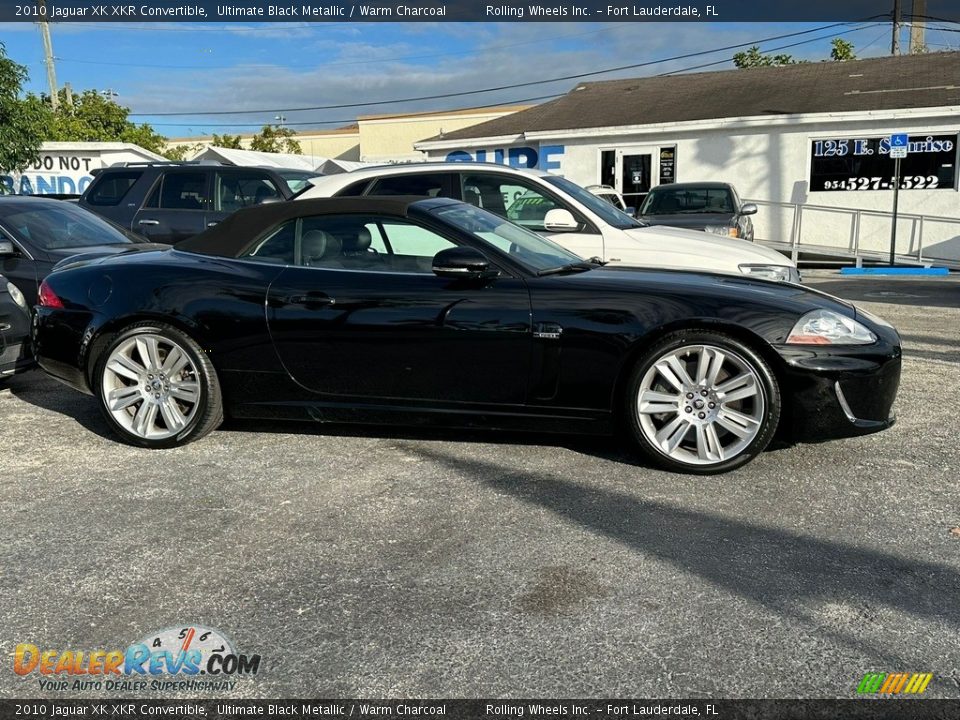 2010 Jaguar XK XKR Convertible Ultimate Black Metallic / Warm Charcoal Photo #10