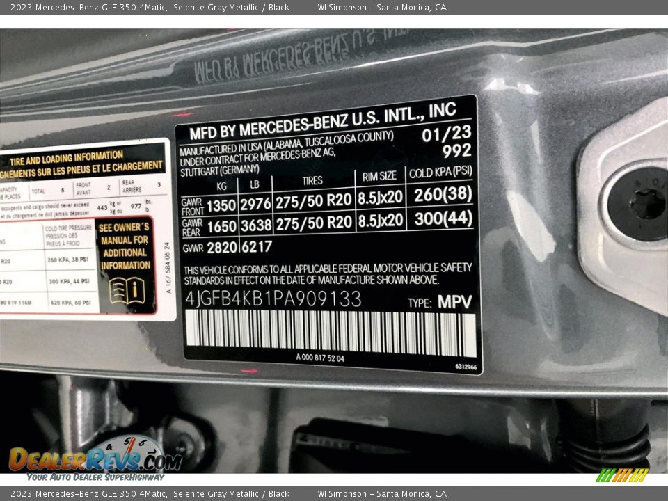 2023 Mercedes-Benz GLE 350 4Matic Selenite Gray Metallic / Black Photo #11