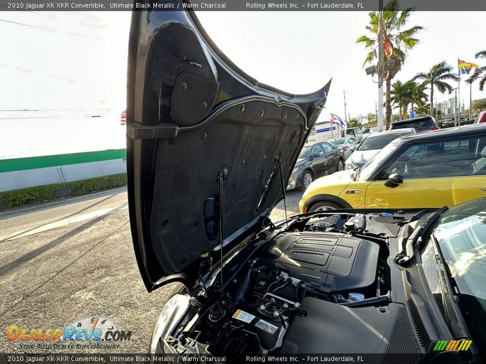 2010 Jaguar XK XKR Convertible Ultimate Black Metallic / Warm Charcoal Photo #12