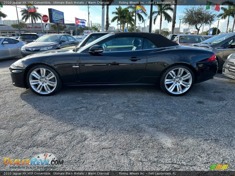 2010 Jaguar XK XKR Convertible Ultimate Black Metallic / Warm Charcoal Photo #16