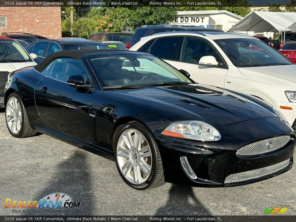 2010 Jaguar XK XKR Convertible Ultimate Black Metallic / Warm Charcoal Photo #17