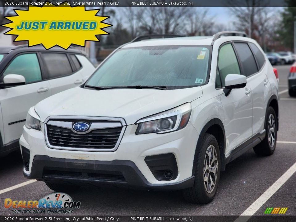 2020 Subaru Forester 2.5i Premium Crystal White Pearl / Gray Photo #1